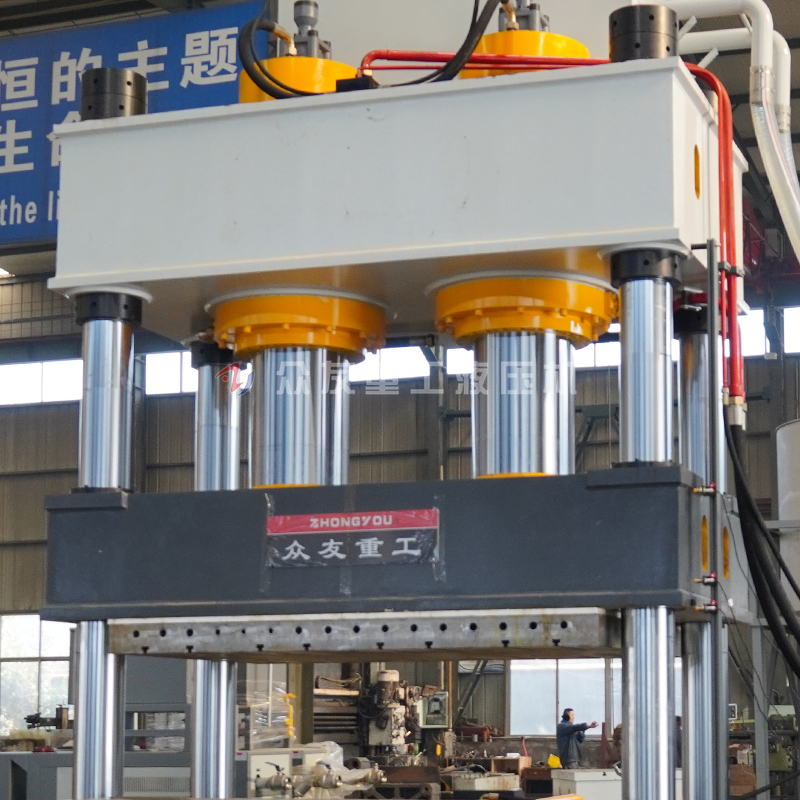 丝袜吊带蕾丝白丝AV 800吨移动工作台液压机 800T金属拉伸成型四柱油压机