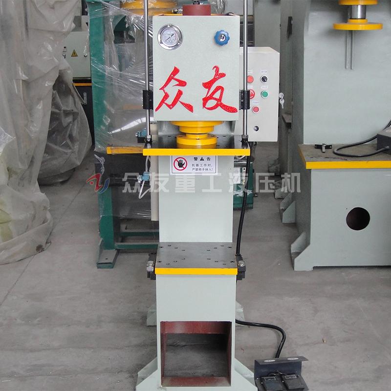 丝袜吊带蕾丝白丝AV 10吨单柱冲孔液压机 10T冲孔单臂油压机